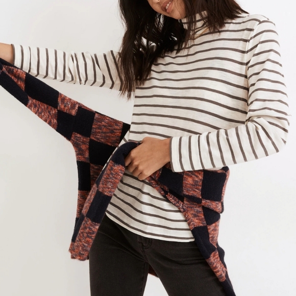 Madewell Tops - Madewell Whisper Turtleneck Size XXS Esme Stripe